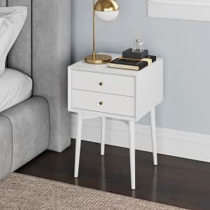 Nathan James Harper Mid-Century 2-Drawer Nightstand for $64 Nathan James Harper Mid-Century 2-Drawer Nightstand for $64
