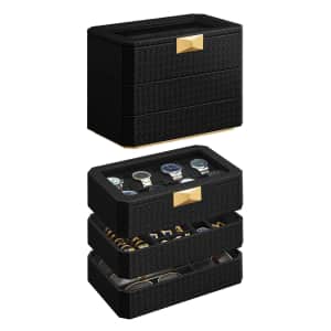 Songmics Home Ronne Collection 3-Tier Watch Box for $20 w/ Prime Songmics Home Ronne Collection 3-Tier Watch Box for $20 w/ Prime