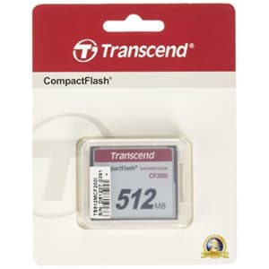 Transcend 512MB Industrial Compact Flash Card (TS512MCF200I) for $46