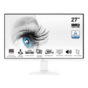 MSI Pro MP273AW, 27" Monitor, 1920 x 1080 (FHD), IPS, 100Hz, TUV Certified Eyesight Protection, for $120