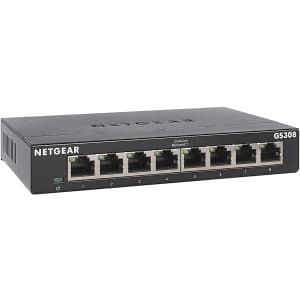 Netgear 8-Port Gigabit Ethernet Unmanaged Switch for $22