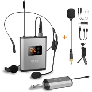 Fansrocck UHF Wireless Lavalier Microphone System for $36 Fansrocck UHF Wireless Lavalier Microphone System for $36