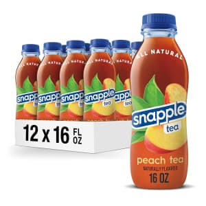 Snapple 16-oz. Peach Tea Bottle 12-Pack for $9.49 via Sub & Save