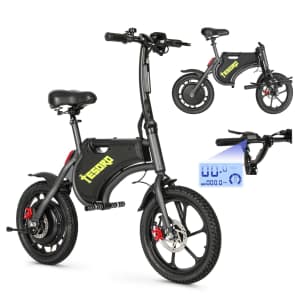 Tesoro 450W Folding Electric Bike for $280