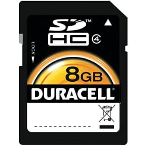 Dane Elec Duracell 8GB SD memory Card (DU-SD-8192-R) for $15