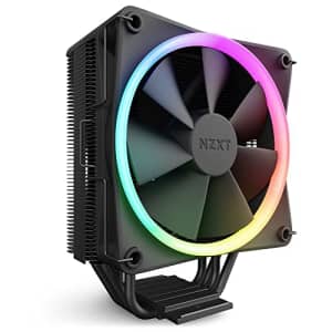 NZXT T120 RGB CPU Air Cooler - RC-TR120-B1 - Conductive Copper Pipes - Fluid Dynamic Bearings - AMD for $53