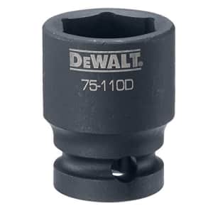 DEWALT DWMT75110OSP 6 Point 1/2" Drive Impact Socket 20MM for $11 DEWALT DWMT75110OSP 6 Point 1/2" Drive Impact Socket 20MM for $11