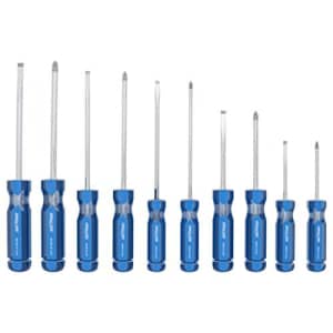 Channellock SD-10A 10pc Professional Screwdriver Set | Made in USA | Includes #1x3, 1x6, 2x4, 2x6, for $54