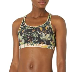 Body Glove Women's Standard Equalizer Medium Support Activewear Sport Bra, Equator Tropical, Small for $51