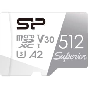 Silicon Power 512GB Superior Micro SDXC UHS-I (U3) MicroSD Card with Adapter for $27