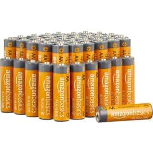 Amazon Basics AA Alkaline Batteries 48-Pack for $12 w/ Sub & Save