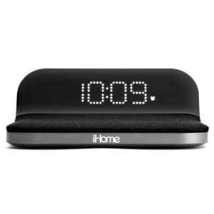 iHome Compact Alarm Clock with Qi Wireless Charging for $30