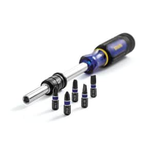 Irwin Tools 1948779 Extending Screwdriver with 5 Impact Bits for $15