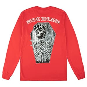 Metal Mulisha Men's Remnant Long Sleeve T-Shirt, Red, 2X Large for $12