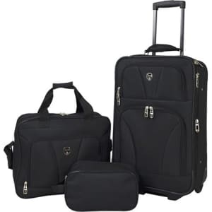 Travelers Club Bowman 3-Piece Expandable Luggage Set for $33 Travelers Club Bowman 3-Piece Expandable Luggage Set for $33