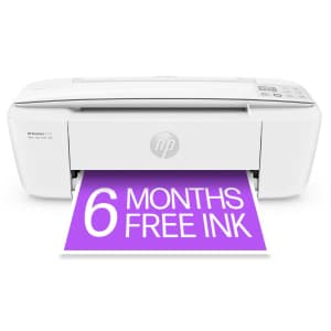 HP DeskJet 3772 Multifunction Color Inkjet Printer for $72