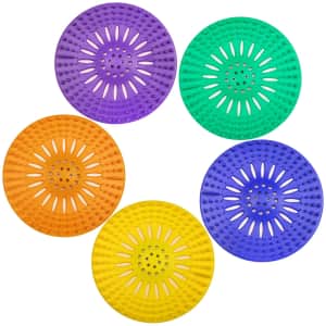 Non-Floating Silicone Drain Hair Catcher 5-Pack for $6