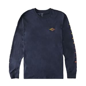 Billabong Men's Long Sleeve Premium Logo Graphic Tee T-Shirt, Denim Unity, XX-Large for $76