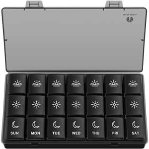 Bug Hill Weekly 3 Times A Day Pill Organizer for $10