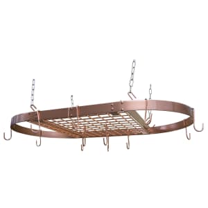 Range Kleen Oval Copper Hanging Pot Rack for $50 for members