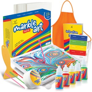 Craftbud Kids' 31-Piece Marbling Paint Kit for $11