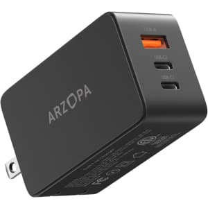 Arzopa 65W GaN USB-C Fast Charger for $12