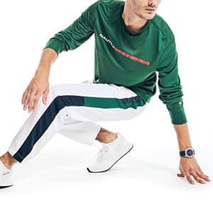 Nautica Men's Competition Sustainably Crafted Long-Sleeve T-Shirt, Tidal Green, L for $17