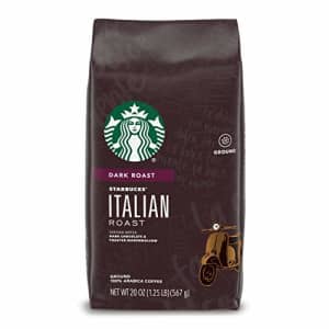 Starbucks Dark Roast Ground Coffee Italian Roast 100% Arabica 1 bag (20 oz.) for $25