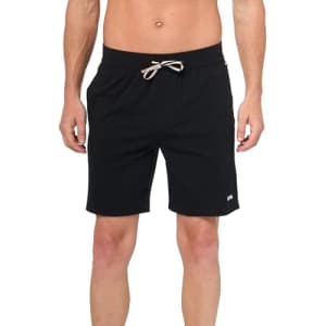 BOSS Men's Soft Cotton Lounge Shorts, Black Thunder for $36
