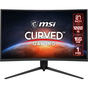 MSI 27" 1440p HDR 165Hz Curved Monitor for $310