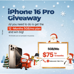 Infimobile 5GB 12-Month Plan: for $75 Infimobile 5GB 12-Month Plan: for $75