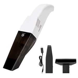 Kobot Portable Cordless Handheld Vacuum, Pearl White for $18