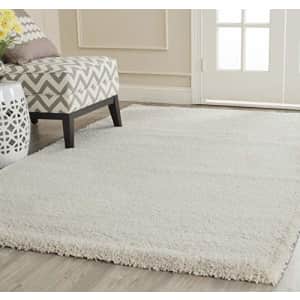 Safavieh Milan Shag Collection SG180-1212 2-inch Thick Area Rug, 3' Square, Ivory for $50 Safavieh Milan Shag Collection SG180-1212 2-inch Thick Area Rug, 3' Square, Ivory for $50