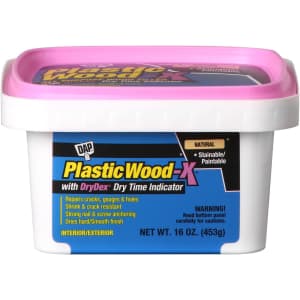 DAP Plastic Wood-X 16-oz. All-Purpose Wood Filler for $5