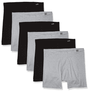 Hanes Men's Tagless ComfortSoft Waistband Boxer Briefs 6-Pack for $22