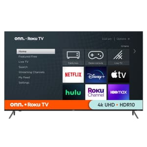 Onn 100044717 75" 4K LED UHD Roku Smart TV for $448