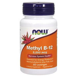 Now Foods NOW Supplements, Methyl B-12 (Methylcobalamin) 5,000 mcg, Nervous System Health*, 60 Lozenges for $15 Now Foods NOW Supplements, Methyl B-12 (Methylcobalamin) 5,000 mcg, Nervous System Health*, 60 Lozenges for $15