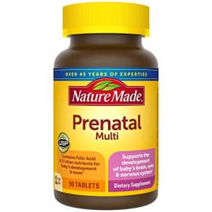 Nature Made Prenatal Vitamin with Folic Acid, Iron, Iodine & Zinc, 90 Tablets for $39
