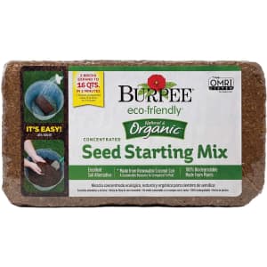 Burpee Organic Concentrated Seed Starting Mix for $10