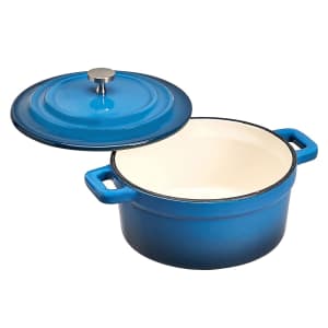 AmazonCommercial 18-oz. Enameled Cast Iron Covered Cocotte for $24