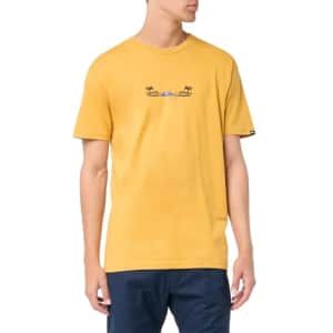 Quiksilver Men's Surf Core Short Sleeve Tee Shirt, Mustard 241 for $18