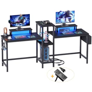 Furologee 71" 2-Person Gaming Desk for $88