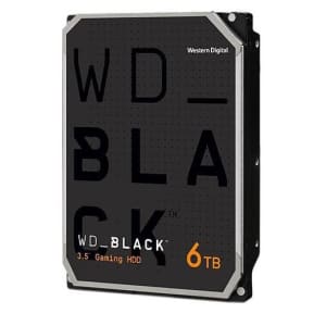 WD Black 6TB Gaming Performance Internal Hard Drive for $110