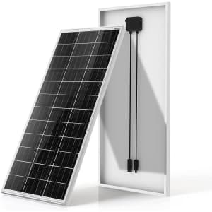 Eco-Worthy 100W 12V Monocrystalline Solar Panel for $63