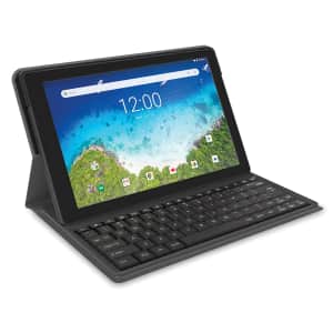 RCA Viking Pro 10.1" 32GB 2-in-1 Android Tablet w/ Folio Keyboard for $70