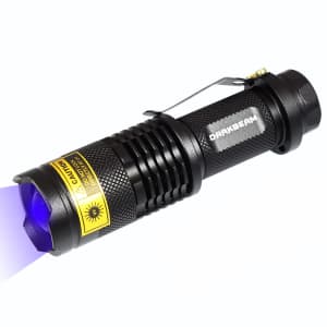 DarkBeam UV 365nm Light for $8
