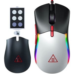 Eksa RGB Backlit Wired Gaming Mouse for $26