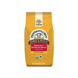 Newman's Own Organics Breakfast Blend, Ground Coffee, Fair Trade Certified, Medium Roast, Bagged for $20