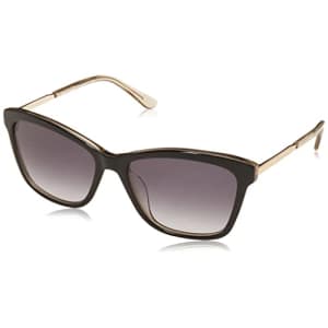 Juicy Couture Women's JU 604/S Rectangular Sunglasses, Black Beige/Grey Shaded, 56mm, 17mm for $25