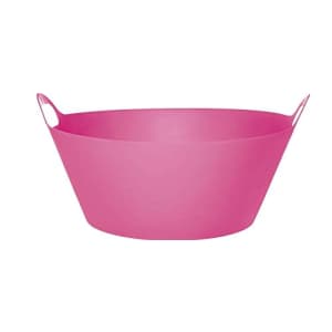 Grasslands Road Hot Pink Round Plastic Party Tub, Summer Party Supplies, 19" x 10", 1 pc for $16
